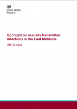 Spotlight on sexually transmitted infections in the East Midlands: 2018 data